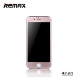 Apple iPhone 6/6s REMAX Color Series Full screen Ochranné sklo - Lososová