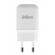 INKAX CD-24 1xUSB 2.1A Adaptívna Sieťová Nabíjačka + Micro USB 1M Dátový kábel - Biele
