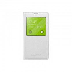 Samsung G900/S5 S View Cover Knižkové puzdro - Biely