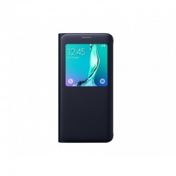 Samsung EF-CG928PFEGWW S6 Edge Plus S View Cover Knižkové puzdro - Čierne