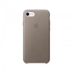 Apple iPhone 7 MPTC2FE/A kožený Zadný kryt - svetlosivý