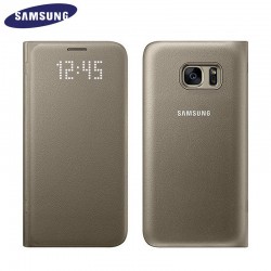 Samsung EF-NG930/S7 Led View Cover - Zlatý