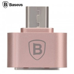 Baseus OTG/Micro USB redukcia - Rose Gold