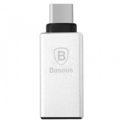 Baseus Sharp Type-C/USB Adapter - Strieborný