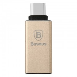 Baseus Sharp Type-C/USB Adapter - Zlatý