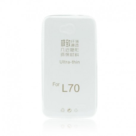 LG K4/K130 Gumené puzdro Ultra Slim - Transparentné