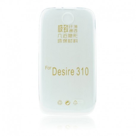 HTC Desire 310 Gumené puzdro Ultra Slim - Transparentné