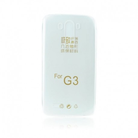 LG G3/D850 Gumené puzdro Ultra Slim - Transparentné