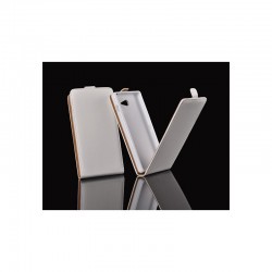 Apple iPhone 6 Sklopné Flexi kožené puzdro - Biele