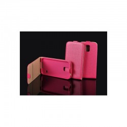 Sony Xperia Z5 Mini Sklopné Flexi kožené puzdro - Ružové